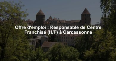 Offre d'emploi : Responsable de Centre Franchisé (H/F) à Carcassonne