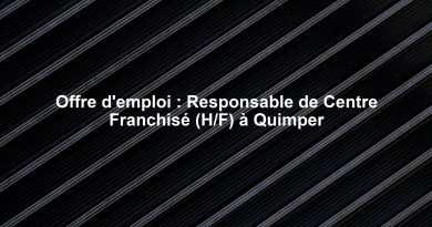 Offre d'emploi : Responsable de Centre Franchisé (H/F) à Quimper