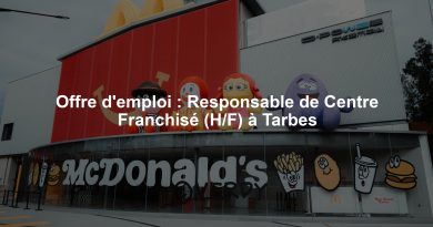 Offre d'emploi : Responsable de Centre Franchisé (H/F) à Tarbes