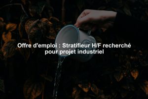 Offre d'emploi : Stratifieur H/F recherché pour projet industriel