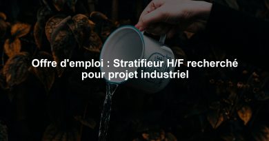 Offre d'emploi : Stratifieur H/F recherché pour projet industriel