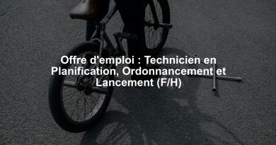 Offre d’emploi : Technicien en Planification, Ordonnancement et Lancement (F/H) Offre d'emploi : Technicien en Planification, Ordonnancement et Lancement (F/H)