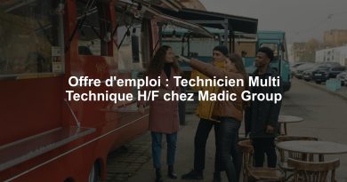 Offre d'emploi : Technicien Multi Technique H/F chez Madic Group