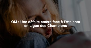 OM : Une défaite amère face à l'Atalanta en Ligue des Champions