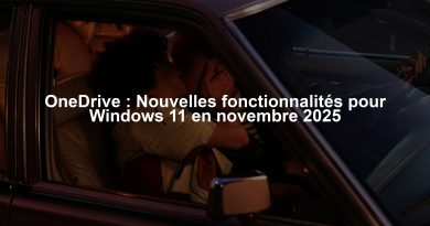 OneDrive : Nouvelles fonctionnalités pour Windows 11 en novembre 2025
