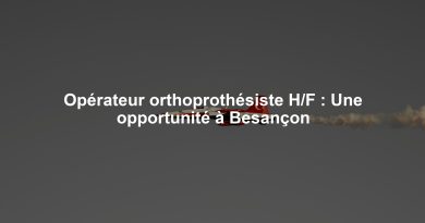 Opérateur orthoprothésiste H/F : Une opportunité à Besançon