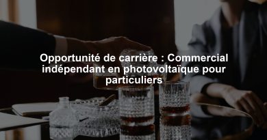 Opportunité de carrière : Commercial indépendant en photovoltaïque pour particuliers