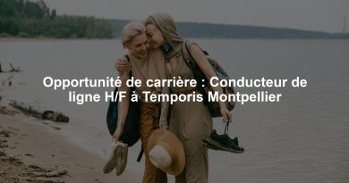 Opportunité de carrière : Conducteur de ligne H/F à Temporis Montpellier