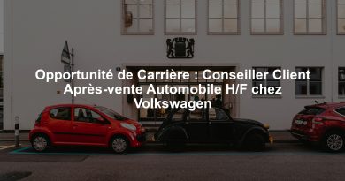 Opportunité de Carrière : Conseiller Client Après-vente Automobile H/F chez Volkswagen