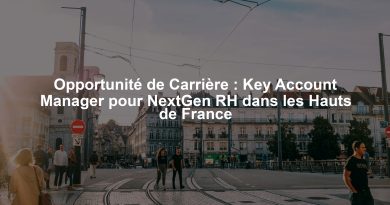 Opportunité de Carrière : Key Account Manager pour NextGen RH dans les Hauts de France