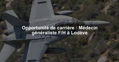 Opportunité de carrière : Médecin généraliste F/H à Lodève