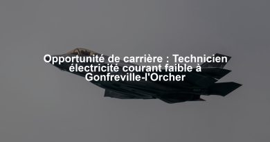 Opportunité de carrière : Technicien électricité courant faible à Gonfreville-l'Orcher