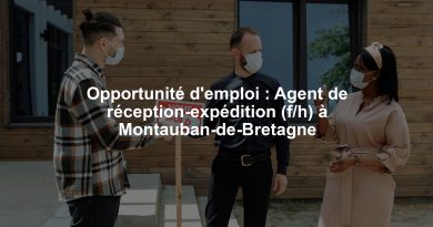 Opportunité d'emploi : Agent de réception-expédition (f/h) à Montauban-de-Bretagne