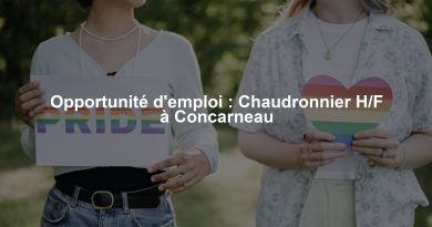 Opportunité d'emploi : Chaudronnier H/F à Concarneau