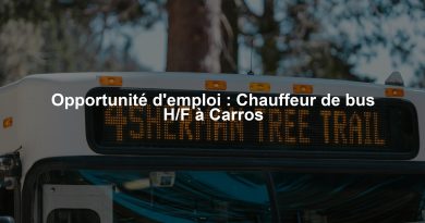 Opportunité d'emploi : Chauffeur de bus H/F à Carros