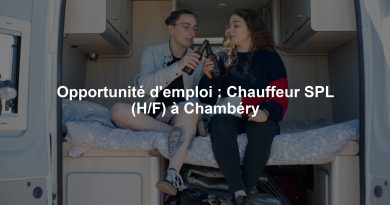 Opportunité d'emploi : Chauffeur SPL (H/F) à Chambéry