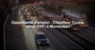 Opportunité d'emploi : Chauffeur Toupie béton (H/F) à Montauban