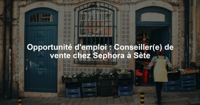 Opportunité d'emploi : Conseiller(e) de vente chez Sephora à Sète