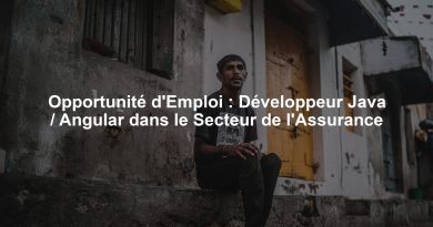 Opportunité d'Emploi : Développeur Java / Angular dans le Secteur de l'Assurance