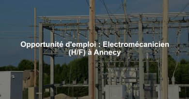 Opportunité d'emploi : Electromécanicien (H/F) à Annecy