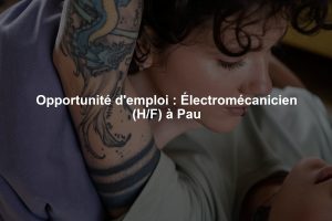 Opportunité d'emploi : Électromécanicien (H/F) à Pau