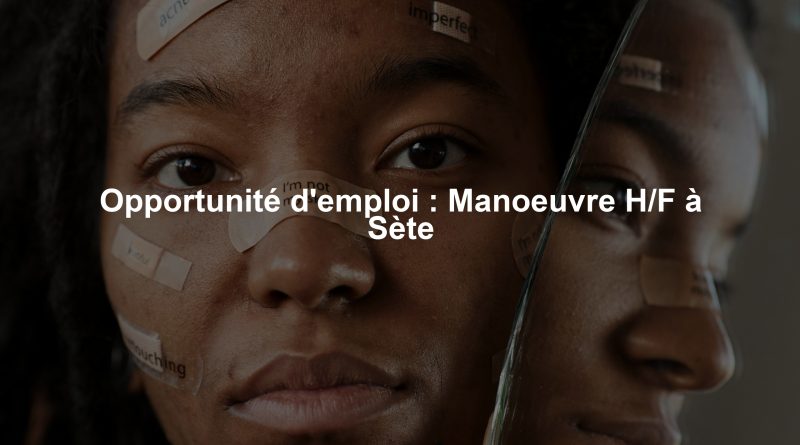 Opportunité d'emploi : Manoeuvre H/F à Sète