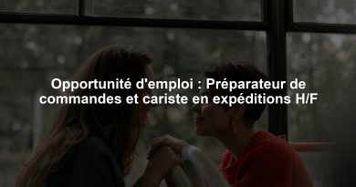 Opportunité d'emploi : Préparateur de commandes et cariste en expéditions H/F