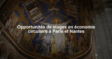 Opportunités de stages en économie circulaire à Paris et Nantes