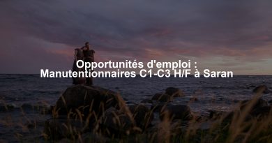 Opportunités d'emploi : Manutentionnaires C1-C3 H/F à Saran