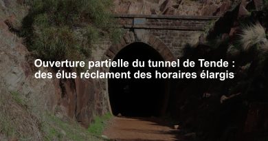 Ouverture partielle du tunnel de Tende : des élus réclament des horaires élargis