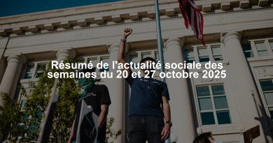 Résumé de l'actualité sociale des semaines du 20 et 27 octobre 2025