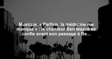 Musique. « Parfois, la médecine me manque » : le chanteur Ben Mazué se confie avant son passage à Belfort