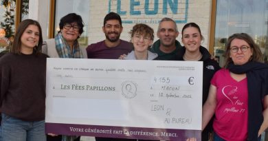 Mâcon : Les restaurants Au Bureau et Léon font un don de 4 155 euros aux Fées Papillons