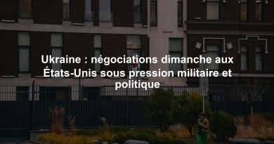 Ukraine : négociations dimanche aux États-Unis sous pression militaire et politique