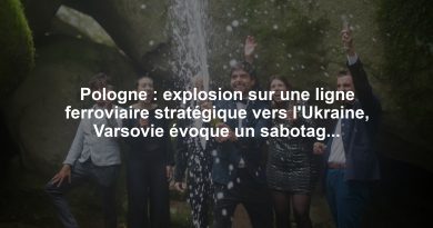 Pologne : explosion sur une ligne ferroviaire stratégique vers l'Ukraine, Varsovie évoque un sabotage