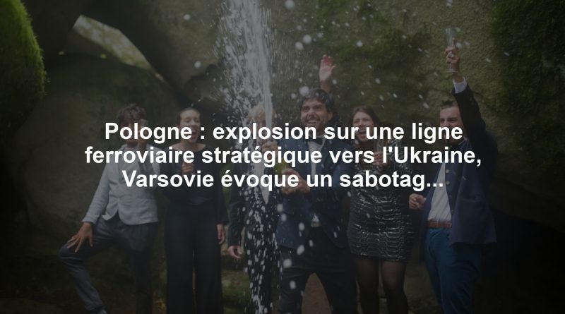 Pologne : explosion sur une ligne ferroviaire stratégique vers l'Ukraine, Varsovie évoque un sabotage