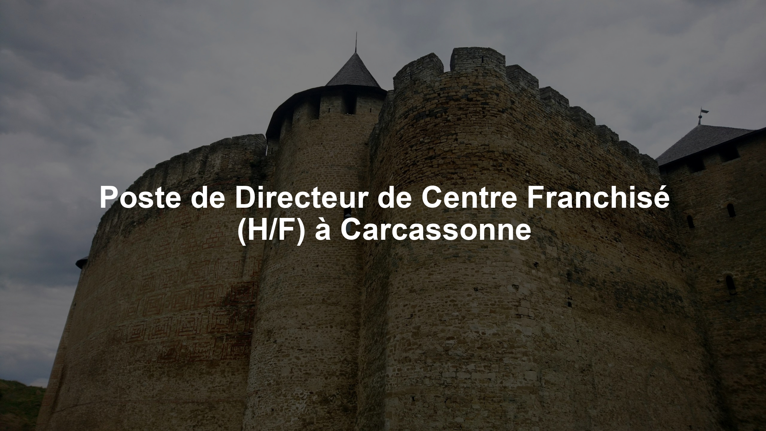 Poste de Directeur de Centre Franchisé (H/F) à Carcassonne