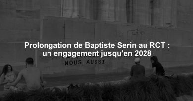 Prolongation de Baptiste Serin au RCT : un engagement jusqu'en 2028