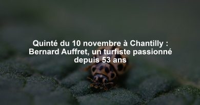 Quinté du 10 novembre à Chantilly : Bernard Auffret, un turfiste passionné depuis 53 ans