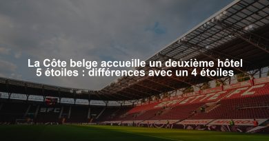 La Côte belge accueille un deuxième hôtel 5 étoiles : différences avec un 4 étoiles