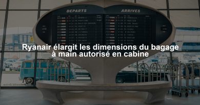Ryanair élargit les dimensions du bagage à main autorisé en cabine