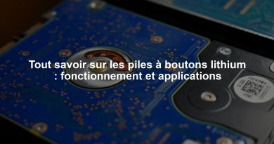 Tout savoir sur les piles à boutons lithium : fonctionnement et applications