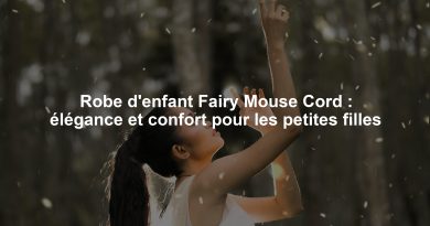 Robe d'enfant Fairy Mouse Cord : élégance et confort pour les petites filles