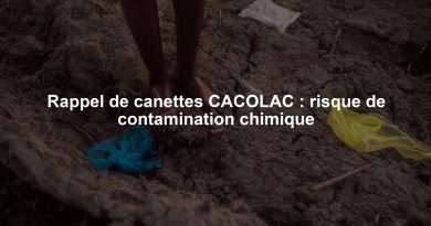 Rappel de canettes CACOLAC : risque de contamination chimique