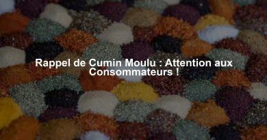 Rappel de Cumin Moulu : Attention aux Consommateurs !