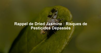 Rappel de Dried Jasmine : Risques de Pesticides Dépassés