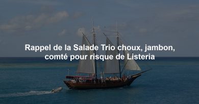 Rappel de la Salade Trio choux, jambon, comté pour risque de Listeria