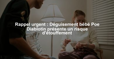 Rappel urgent : Déguisement bébé Poe Diablotin présente un risque d'étouffement
