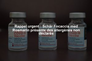 Rappel urgent : Schär Focaccia med Rosmarin présente des allergènes non déclarés