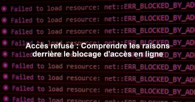 Accès refusé : Comprendre les raisons derrière le blocage d'accès en ligne